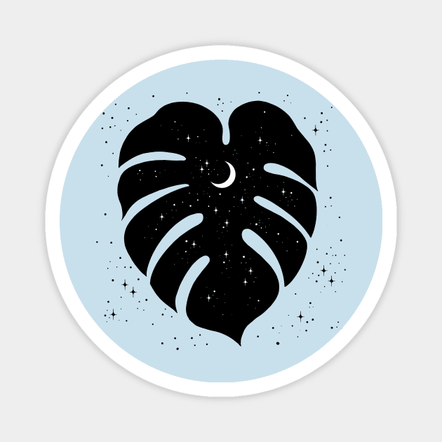 Night Sky in Monstera Magnet by Episodic Drawing